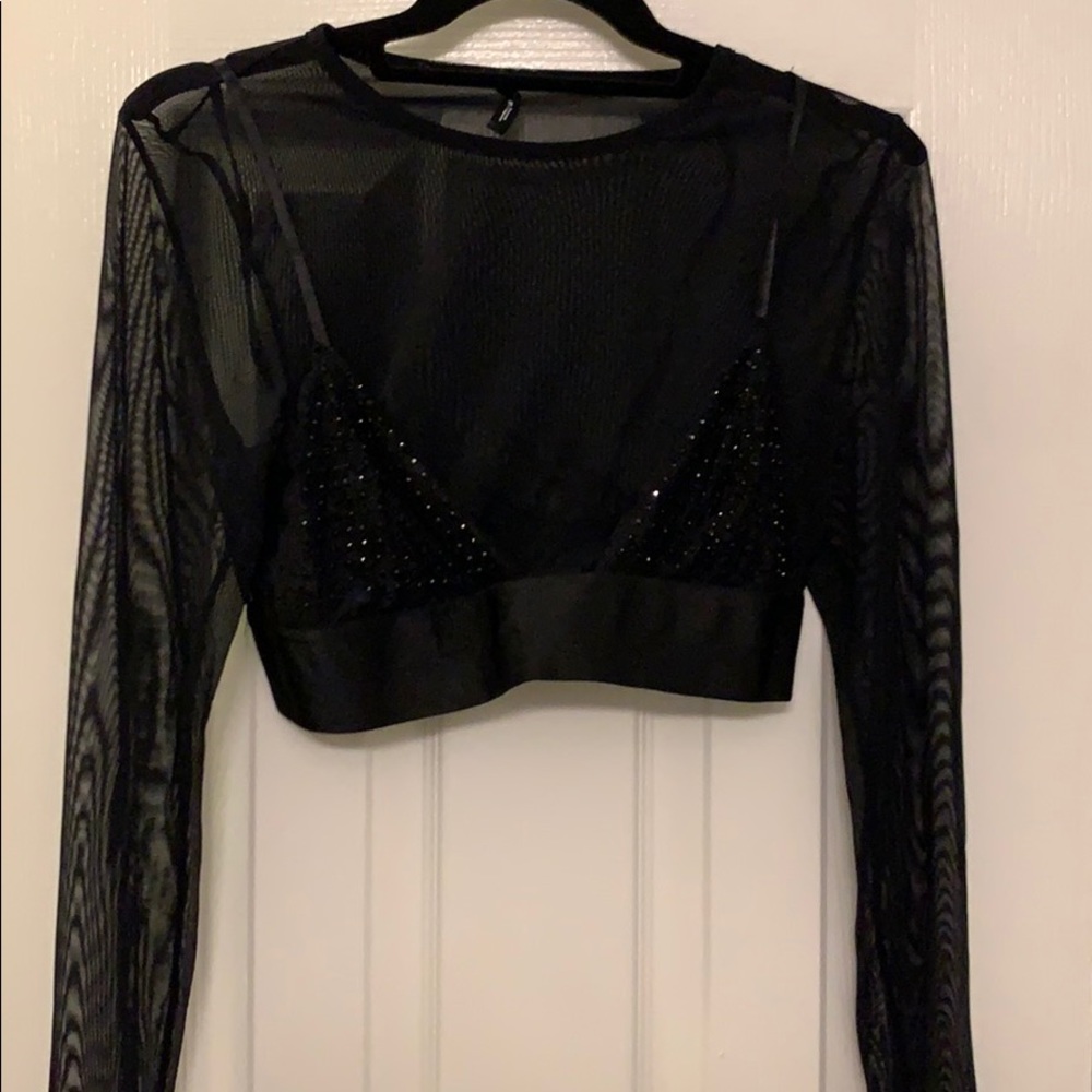 Mesh crop top